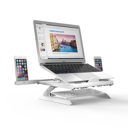 New Portable Laptop Stand - Multifunctional Folding Lift Rack with Aluminum Alloy Base for Ultimate Comfort