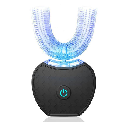 360 Degrees Automatic Electric Toothbrush with Blue Light Whitening, Waterproof U Type & USB Charging