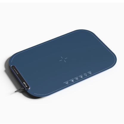 Willing 250W Warming Tray with Temperature Settings - Portable Food Warming Mat for Stainless Steel, Ceramic, and Glass Enamelware in Navy Blue