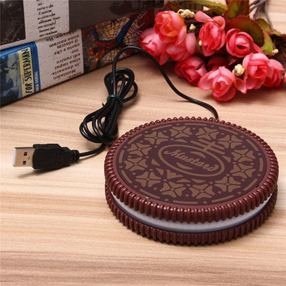 Portable Cup Warmer Mat - USB Powered Heater Coaster for Drinks and Tiny Mugs