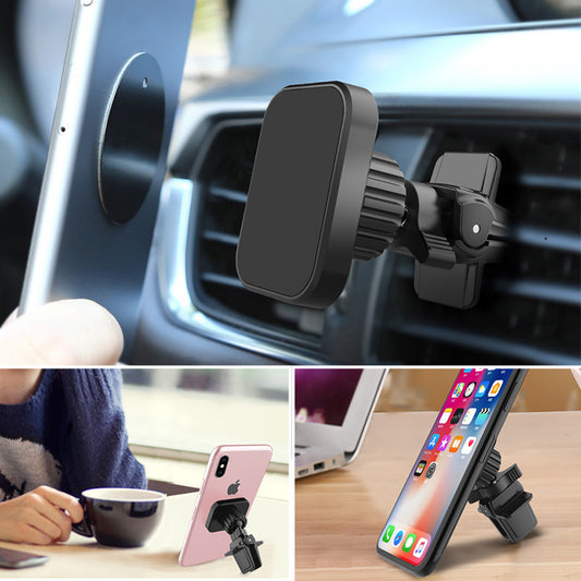 Mobile Phone Car Holder - Magnetic Air Outlet Mount for Secure and Convenient Hands-Free Use